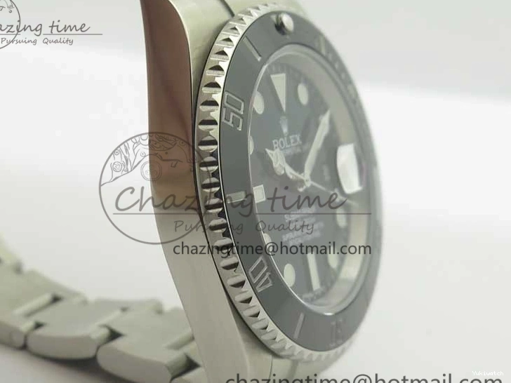 116610 And Best Edition Bracelet Case Submariner 904L SA3135 LN Ceramic Black 1:1 SS DJF 0424